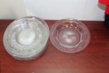 A Set of 8 Heisey Dessert Plates