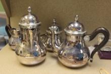 Silverplated Teapots, Cream and Sugar