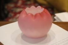 Peach Bloom Satin Glass Bowl