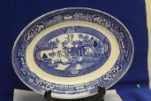 Willow Ware Blue and White Plate