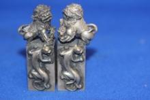 Pair of Chinese Metal Seals