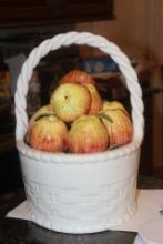 Tiffany and Co. Ceramic Basket of Fruit