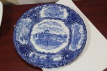 An English Flow Blue Plate