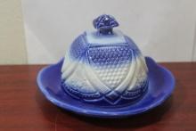 A Ceramic Flow Blue Serving Dish