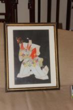 Framed japanese Woodblock Print