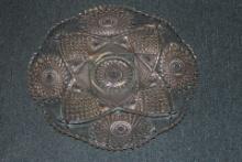 Vintage Press Glass Serving Tray