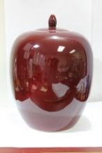 A Chinese Oxblood Monochrome Jar
