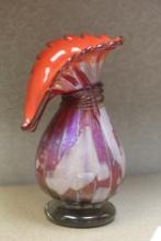 Signed Art Glass Vase