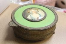 Divided Glass and Metal Box