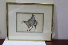 An Indian Motif Framed Print