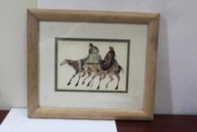 An Indian Motif Framed Print