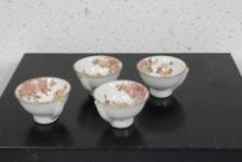 Lot of 4 Saki Cups