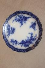 19th Century Flow Blue Plate
