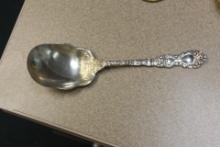 Ornate Sterling Silver Serving Spoon