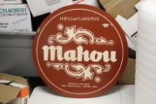 A Mahou Metal Sign