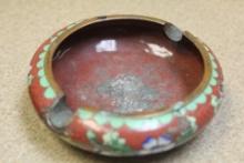 Antique Chinese Cloisonne Ashtray