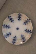 Antique Flow Blue Plate