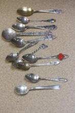 Lot of 11 Souvenir Spoons