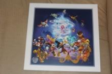 Disney World Lithograph on Paper