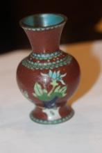 Antique Chinese Cloisonne Small  Vase