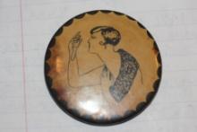 Vintage Risque Celluloid Mirror