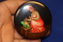 A Hand Painted Russian Lacquer Box