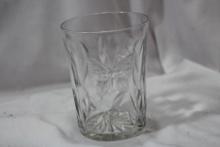 A Cut Glass Butterfly Tumbler