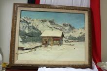 A Framed Oil on Board Painting