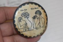 Vintage Risque Celluloid Mirror