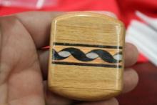 An Inlaid Wooden Slide Trinket Box