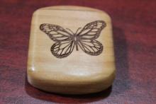 An Inlaid Wooden Slide Trinket Box