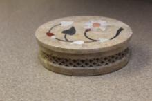 Inlaid Soapstone Box