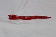 A Painted Small Wooden Snake