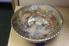 Carnival glass bowl