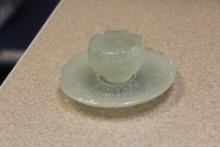 Antique/Vintage Glass Cup and Saucer