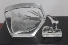 Lot of 2 Glass Articles