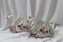 Set of 2 Swan Platters