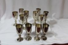 Set of 12 Silverplated Cups