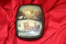 A Vintage Russian Lacquer Box