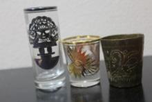 Lot of 3 Shot Glasses