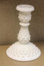 Milk Glass Candle Holder
