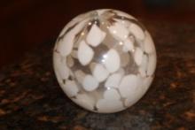 Art Glass Circular Oil Lamp?