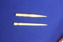 Lot of 2 Bone Toothpicks
