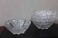 A Lot of 4 Press Glass Bowls