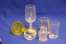 Lot of 6 Glass, Miniature etc
