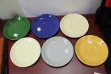 Lot Of 6 Fiesta Saucers