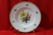 A Dresden Rose Soup Bowl