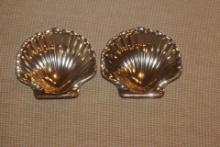 Pair of Silverplate Shell Form Dishes