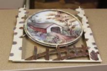 Ceramic plate wall hanger