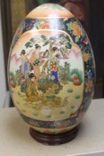 Satsuma style ceramic egg